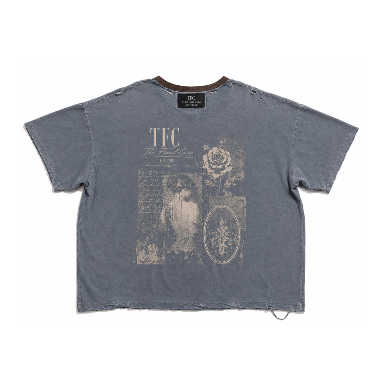 THEFINALCURE. “FADED MEMORY” DISTRESSED TEE
