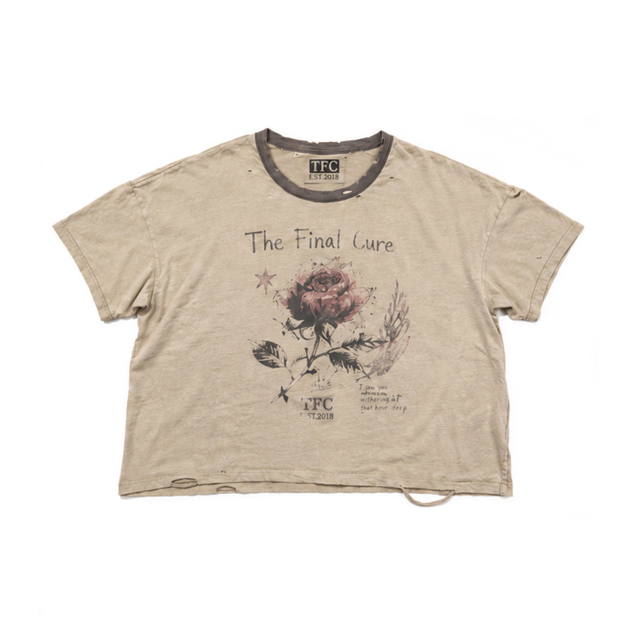 THEFINALCURE. “ALL THE ANGELS” DISTRESSED TEE