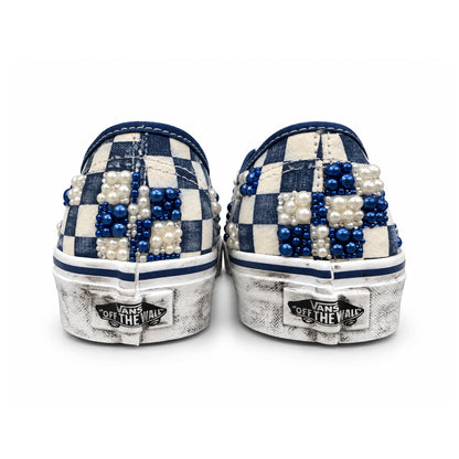 Vans “AUTHENTIC” BLUE CHECK PEARL by THEFINALCURE.