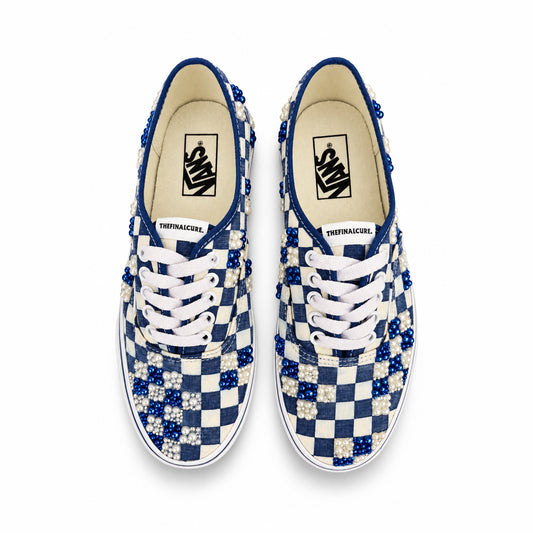 Vans “AUTHENTIC” BLUE CHECK PEARL by THEFINALCURE.