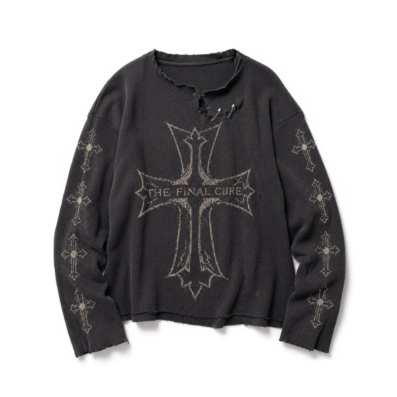 THEFINALCURE. “ARCHIVE CROSS” DISTRESSED THERMAL