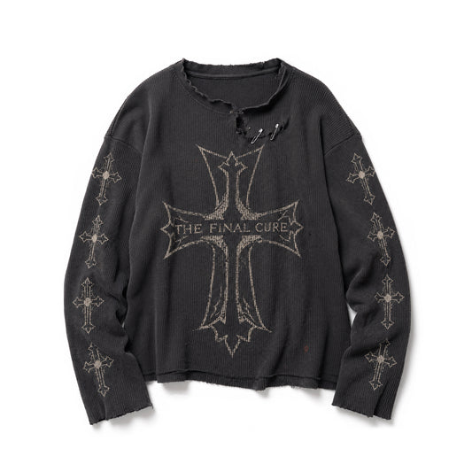 THEFINALCURE. “ARCHIVE CROSS” DISTRESSED THERMAL