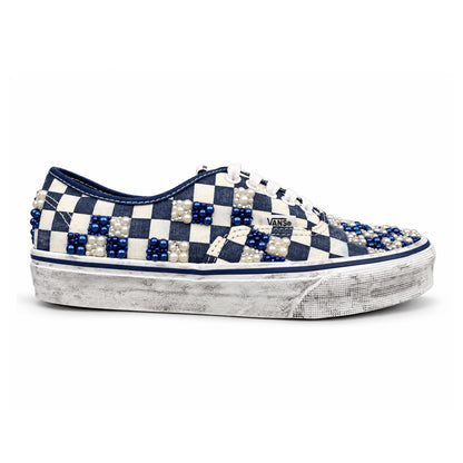 Vans “AUTHENTIC” BLUE CHECK PEARL by THEFINALCURE.