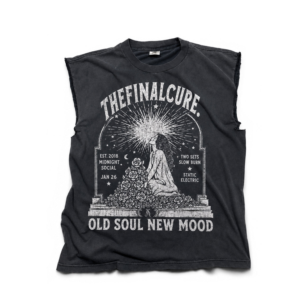 THEFINALCURE. “OLD SOUL NEW MOOD” CUT-OFF TEE